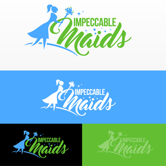 Impeccable Maids Logo Design By U-Thrive Marketing