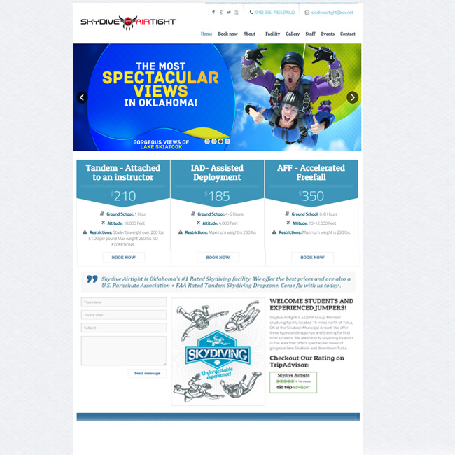 Skydive-Web-Design